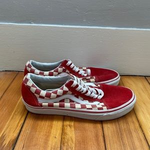 Red Checkerboard Vans